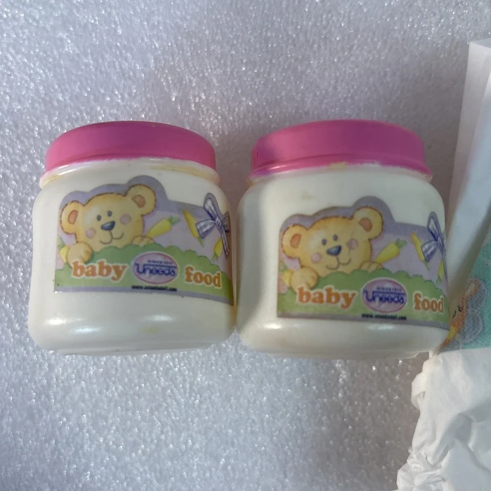 Uneeda Baby Doll Accessories Set Diapers‎ Baby Food Jars Doctor Bottle Powder